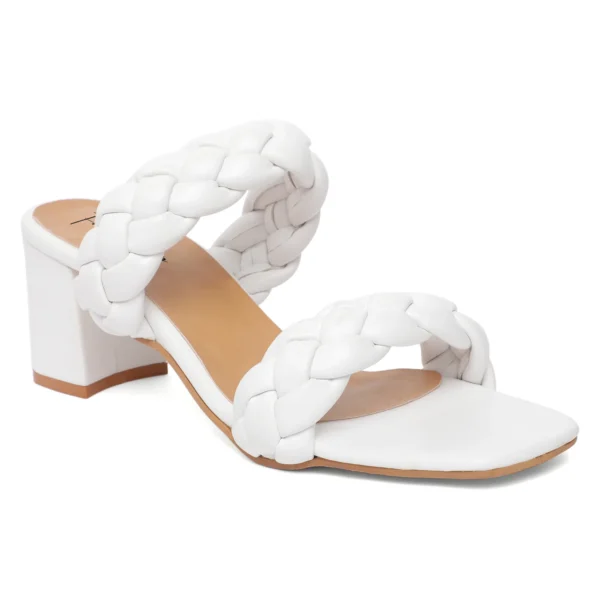 Braided Strap Sandals - White - Image 2