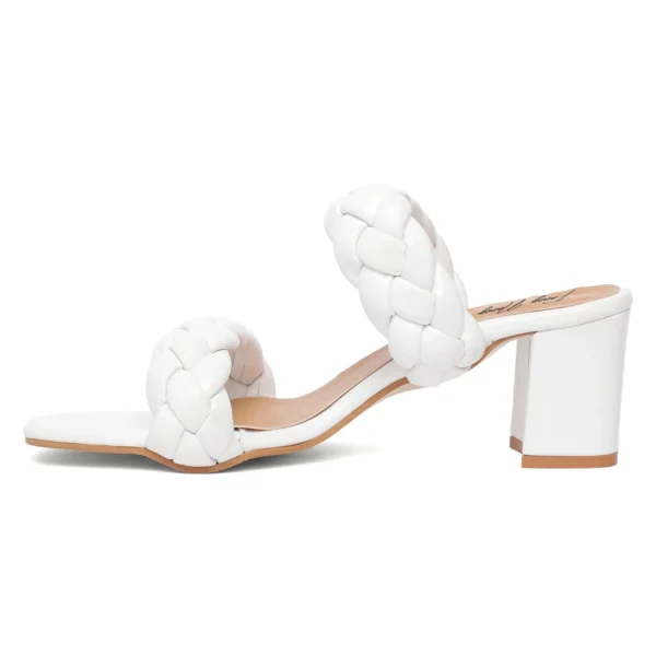 Braided Strap Sandals - White - Image 4