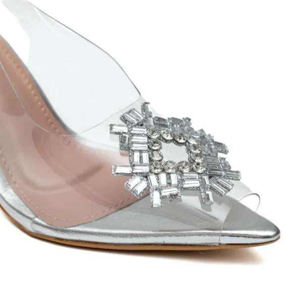 Rhinestone Diamond Broach Heels - Image 3