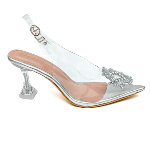 Rhinestone Diamond Broach Heels - Image 4