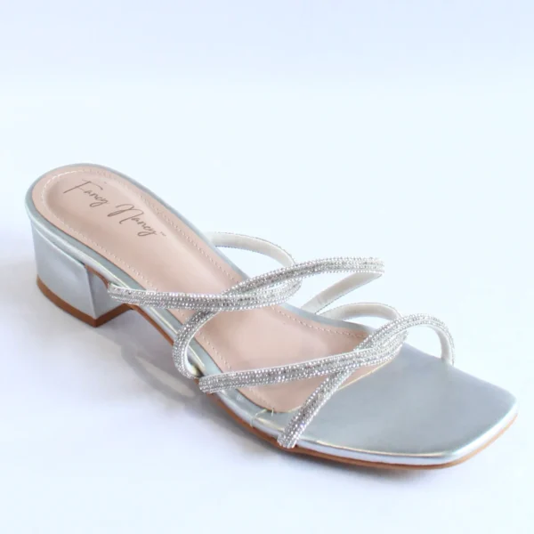 Shimmer Cross Strap Sandal - Image 2