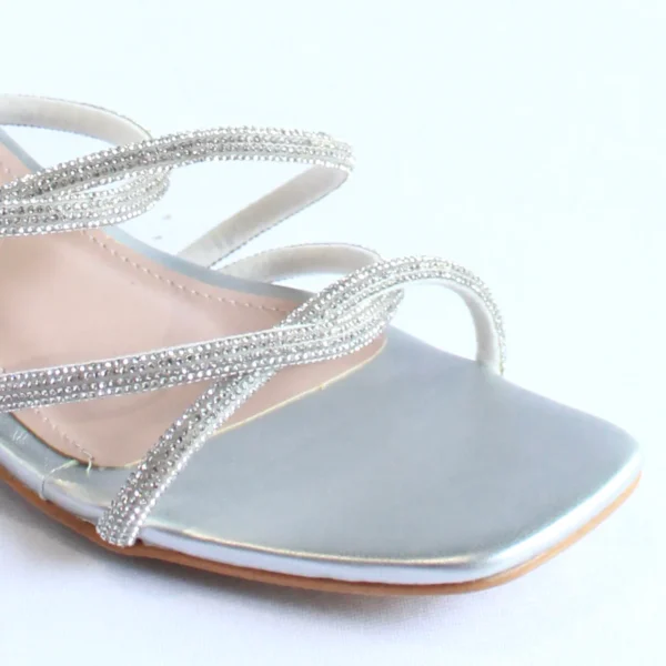 Shimmer Cross Strap Sandal - Image 3