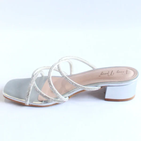 Shimmer Cross Strap Sandal - Image 5