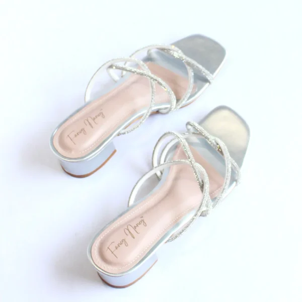 Shimmer Cross Strap Sandal - Image 6