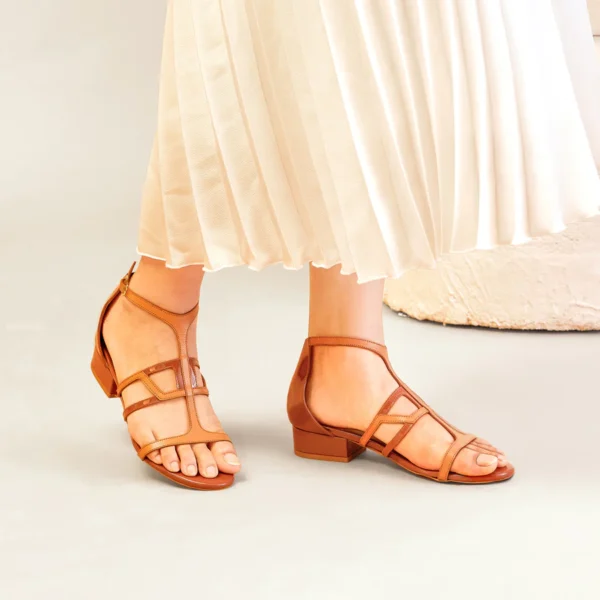 Flats Tan Sandals For Women