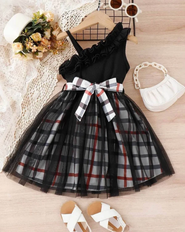 Dress with Tie-Up For Girls