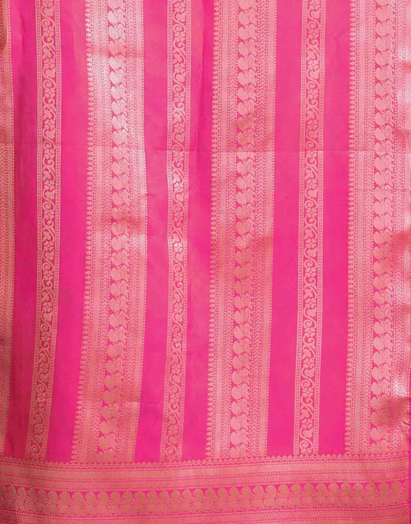 Pink Silk Printed Saree